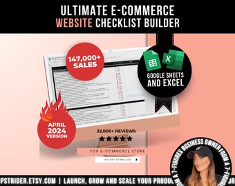 Ultimate E-commerce Shopify Store and Website Checklist Builder, How To Sell On Shopify, Shopify Selling Guide, How To Start Selling Online