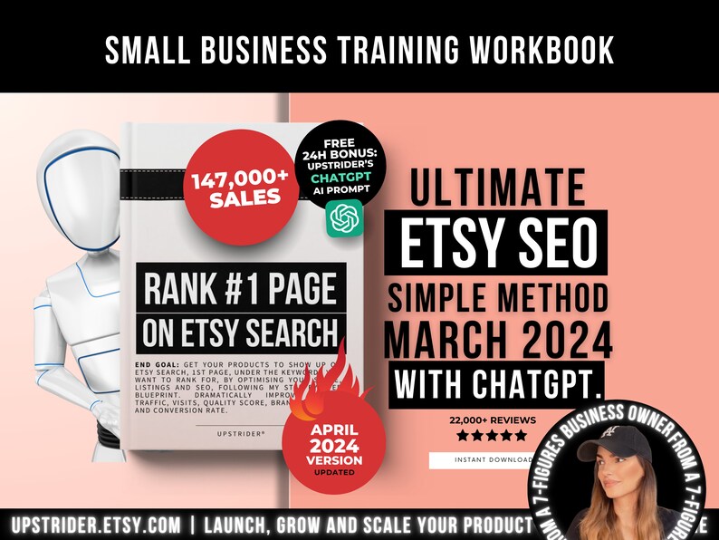 How To Sell Products And Rank 1st On Etsy Search Page, Etsy Shop Seller Help Selling Guide, How To Rank On Etsy Shop Seller Handbook image 1