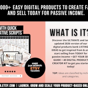 1000 Digital Products Ideas to Create and Sell Today for Passive Income ...