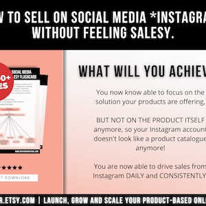 How To Sell On Social Media and Instagram Without Feeling Salesy eBook, Selling On Instagram Marketing Strategies Guide, Instagram Guide immagine 4