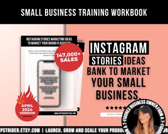 Instagram Stories Ideas Bank To Market Your Small Business, Social Media Marketing Templates. Instagram Content Strategy for Ecommerce