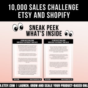 Sell on Etsy and Shopify Website Guide, How To Sell on Etsy, Etsy Shop Planner to Skyrocket Your Sales, Sales Challenge for Small Business image 8