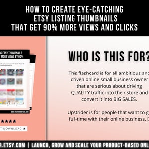 Eye-Catching Etsy Listing Thumbnails That Get 90% More Views and Clicks, Etsy Small Business FlashCard, Listing Thumbnail Guide for Etsy image 7