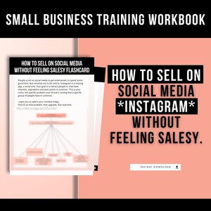 How To Sell On Social Media and Instagram Without Feeling Salesy eBook, Selling On Instagram Marketing Strategies Guide, Instagram Guide image 1