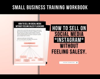 How To Sell On Social Media and Instagram Without Feeling Salesy eBook, Selling On Instagram Marketing Strategies Guide, Instagram Guide