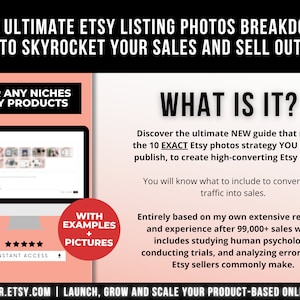 High-Converting Etsy Listing Product Photography Template To Sell, Etsy Listing Mockup For Physical & Digital Products, Selling on Etsy Tips image 3