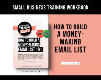 How To Build a Money-Making Email Marketing List, Lead Magnet Email Marketing Help, List Building On Etsy, How to build an Email List Etsy