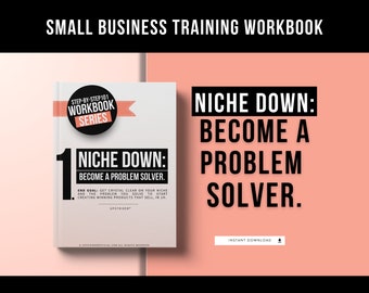 How to Niche Down And Solve Problems Workbook, Find Your Profitable Niche in 1h, Marketing Etsy And Shopify Seller Guide, Business Workbook