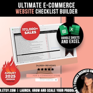 Ultimate E-commerce Shopify Store and Website Checklist Builder, How To Sell On Shopify, Shopify Selling Guide, How To Start Selling Online