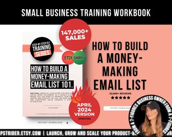 How To Build a Money-Making Email Marketing List, Lead Magnet Email Marketing Help, List Building On Etsy, How to build an Email List Etsy