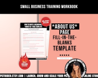 How To Write a Memorable About Us Template, Fill-in-the-blank Brand Story Template for Ecommerce Store, Brand Story Small Business Template
