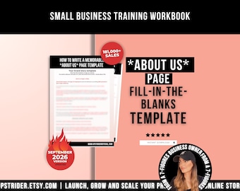 How To Write a Memorable About Us Template, Fill-in-the-blank Brand Story Template for Ecommerce Store, Brand Story Small Business Template
