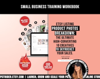 High-Converting Etsy Listing Product Photography Template To Sell, Etsy Listing Mockup For Physical & Digital Products, Selling on Etsy Tips