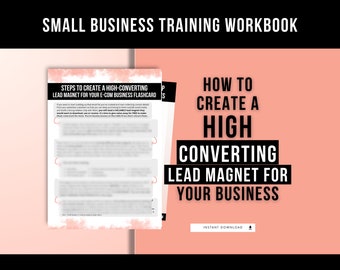 How To Create A High-Converting Lead Magnet for your E-com Small Business FlashCard, Lead Magnet Templates for Email List Marketing Guide