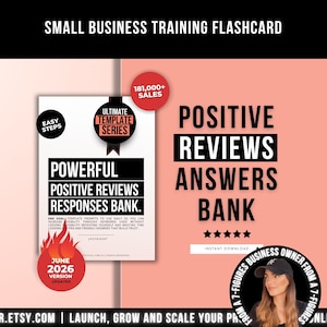 De ultimata exempelmallarna för positiva recensionssvar, Etsy- och affärssvar uppmanar banken att ge 5 stjärnor recensioner, feedbacksvar