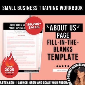 So schreiben Sie eine denkwürdige Über uns-Vorlage, eine leer ausfüllende Brand Story-Vorlage für den E-Kommerz-Shop und eine Brand Story-Vorlage für kleine Unternehmen