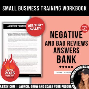 Die ultimative Negative Bewertungen Antworten Beispiele Vorlage, Etsy und Business Antworten fordert Bank für schlechte 1-Stern-Bewertungen, Feedback-Antworten
