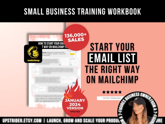 How to Start Your Email List on Mailchimp Flashcard, Email List Marketing  Help, Mailchimp Help, Small Business Email News Marketing Guide 