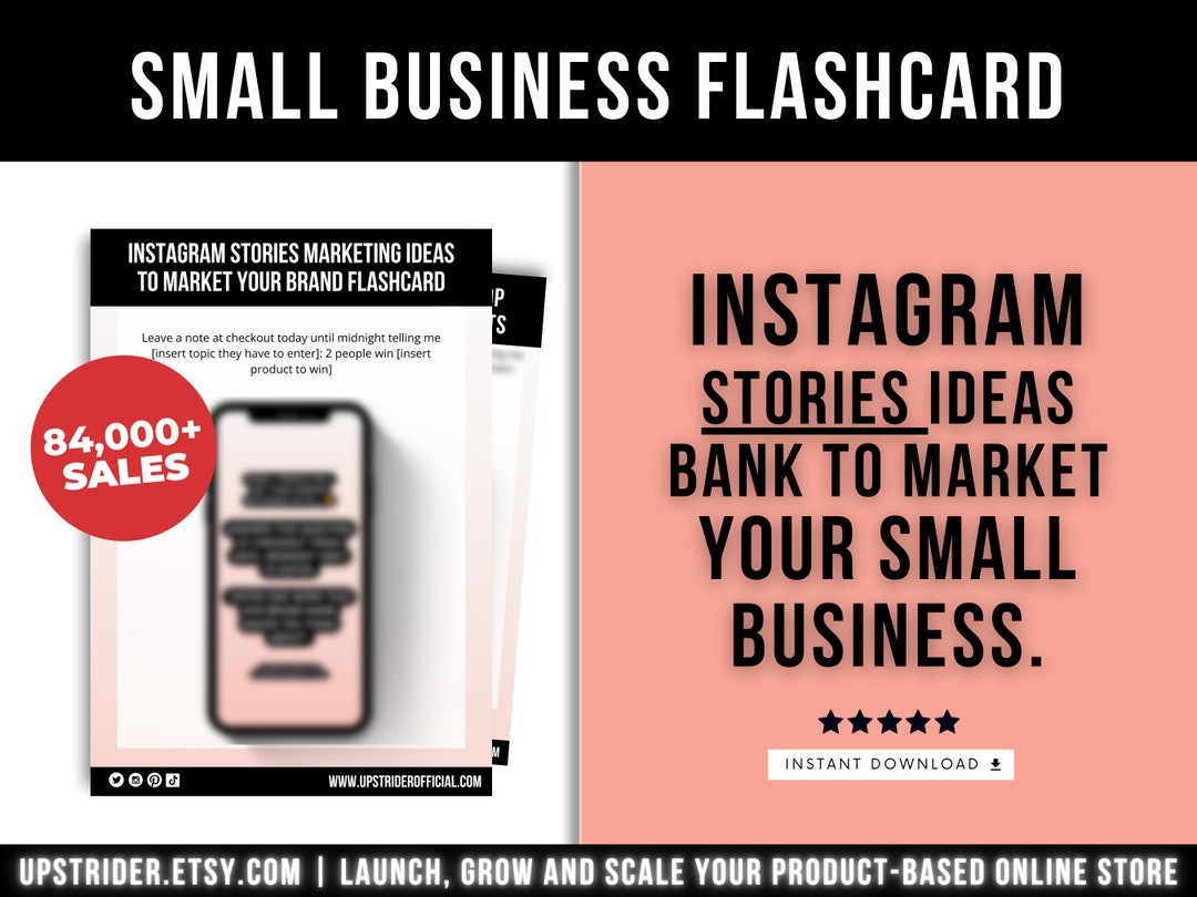 Instagram Stories Ideas Bank to Market Your Small Business - Etsy