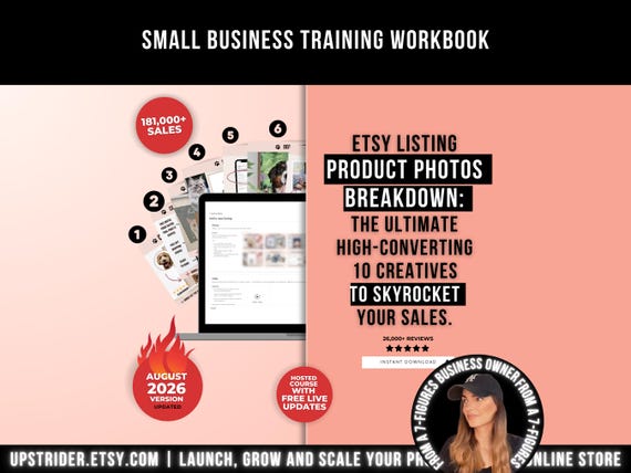 High-Converting Etsy Listing Product Photography Template To Sell, Etsy Listing Mockup For Physical & Digital Products, Selling on Etsy Tips