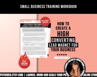 How To Create A High-Converting Lead Magnet for your E-com Small Business FlashCard, Lead Magnet Templates for Email List Marketing Guide