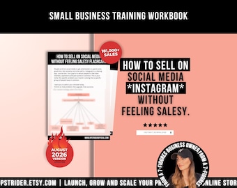 How To Sell On Social Media and Instagram Without Feeling Salesy eBook, Selling On Instagram Marketing Strategies Guide, Instagram Guide
