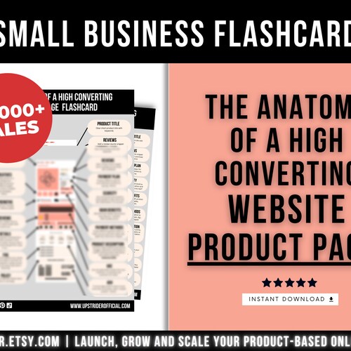 High Converting Product Page Template for Ecommerce Website - Etsy