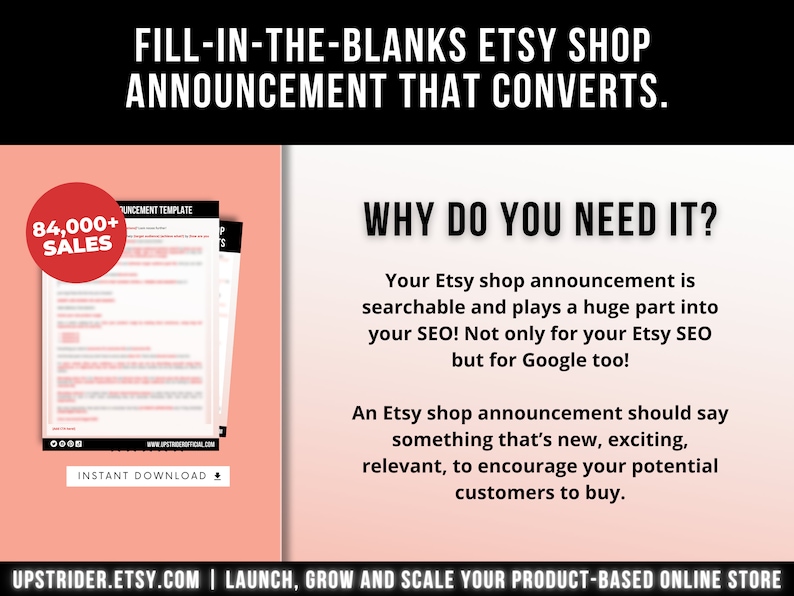 How to Write an Etsy Shop Announcement That Convert Etsy UK
