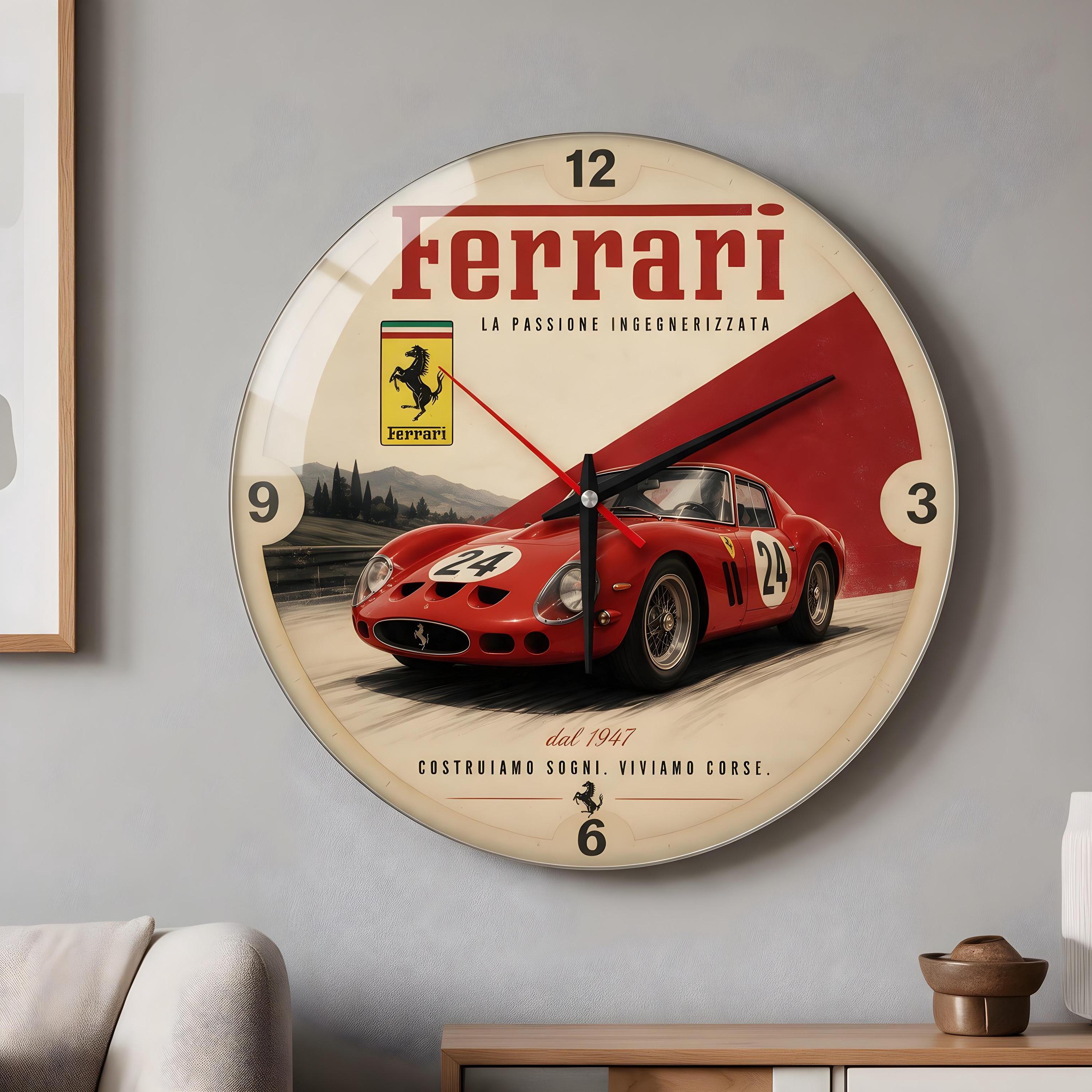 Ferrari Wall Clock - Etsy