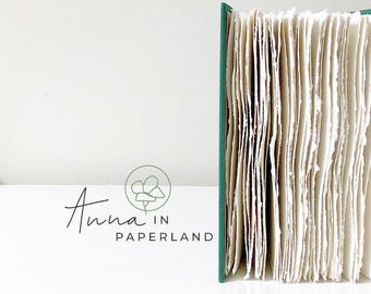Not an ordinary art journal - linen hard back book filled with cotton rag paper