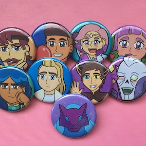 She-Ra Buttons: 1.25&quot; Pinback Buttons