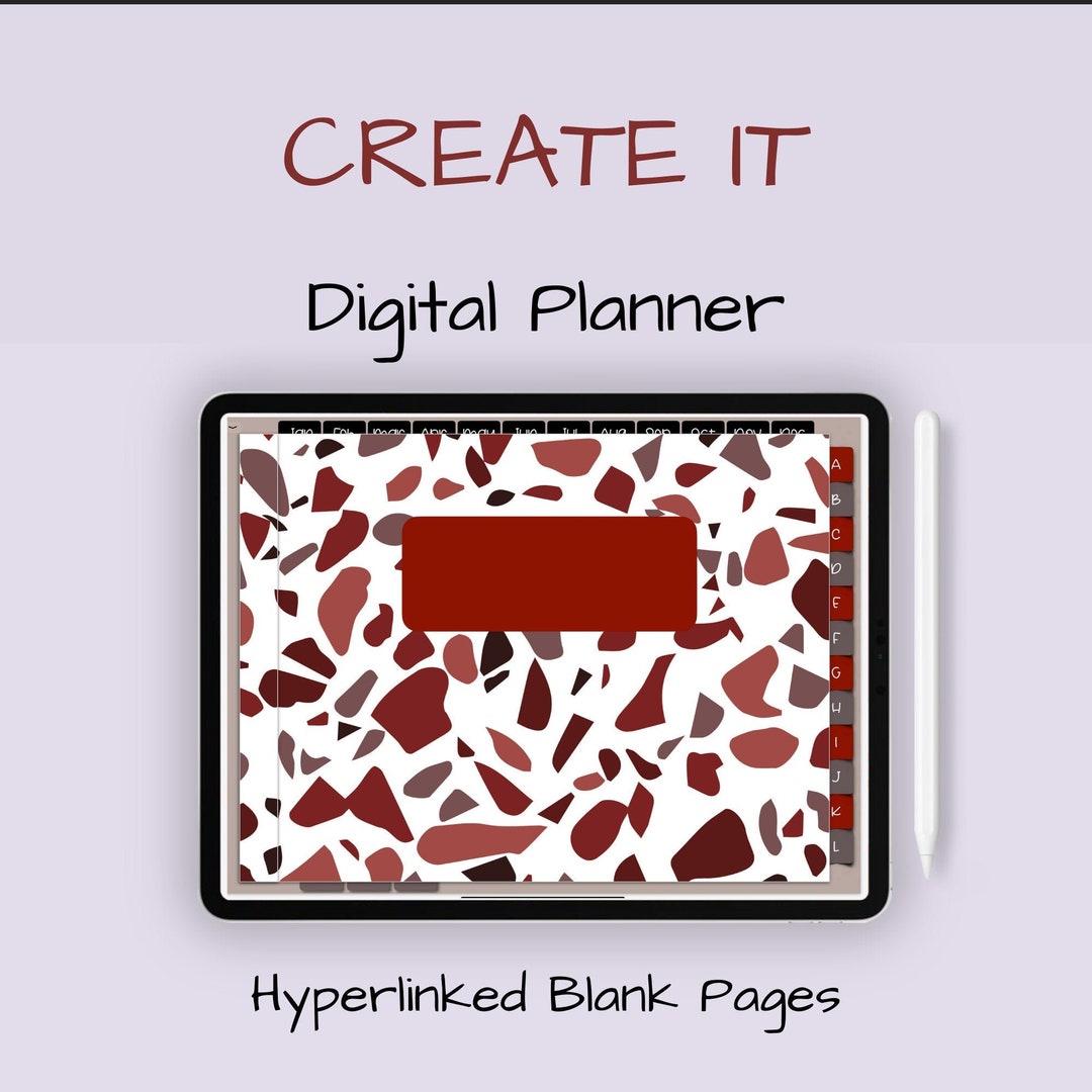 Digital Planner, Undated, Daily Journal, Blank Pages, Landscape ...
