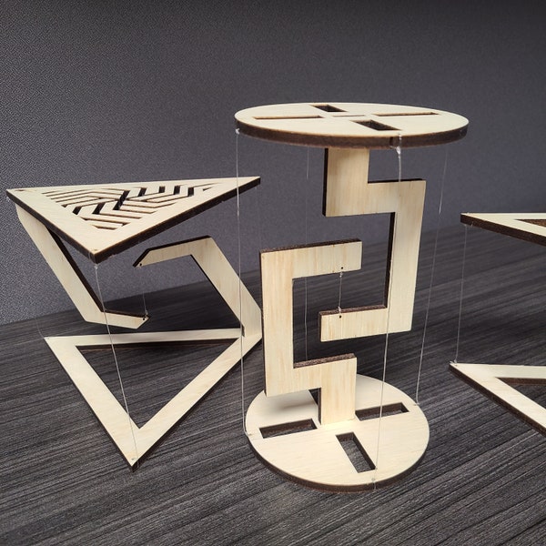 Tensegrity Structure - Impossible Structure - Modern Style - Levitation - Physics Decoration