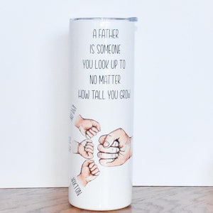 Personalisierte Fist Bump Dad Tumbler, Vatertagsgeschenk