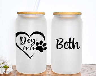 Personalized Dog Mom Tumbler, Dog mom gifts, Dog mom mug, gift for dog mom, Dog lover gift