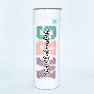 Personalized Mrs. Tumbler: Stainless Steel Bride/Bridesmaid Gift