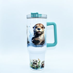 40oz  Otter Tumbler / Custom 40oz Tumbler / Otter Gifts
