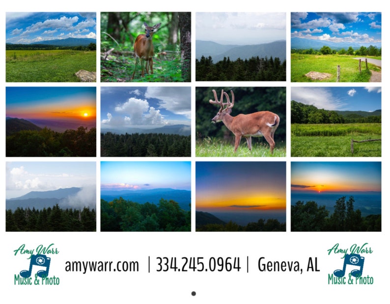 2024 Smoky Mountains Wall Calendar Etsy