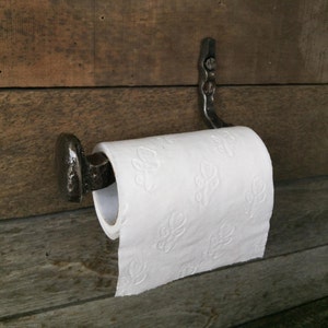 Railroad spike Toilet roll holder