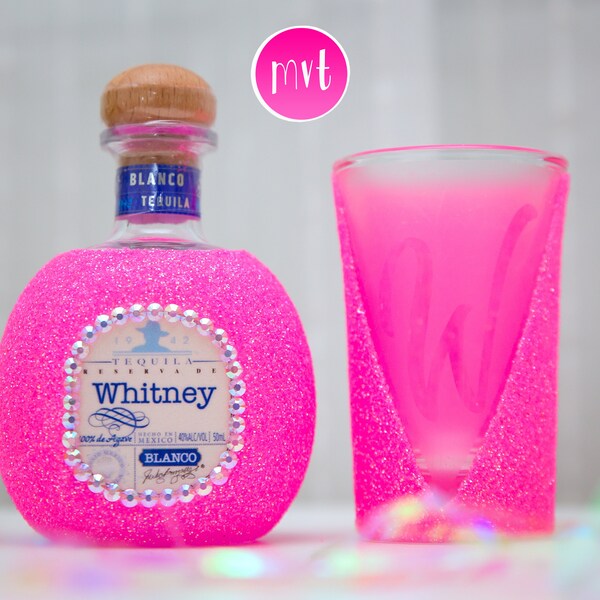 Glitter Bottle Alcohol Etsy