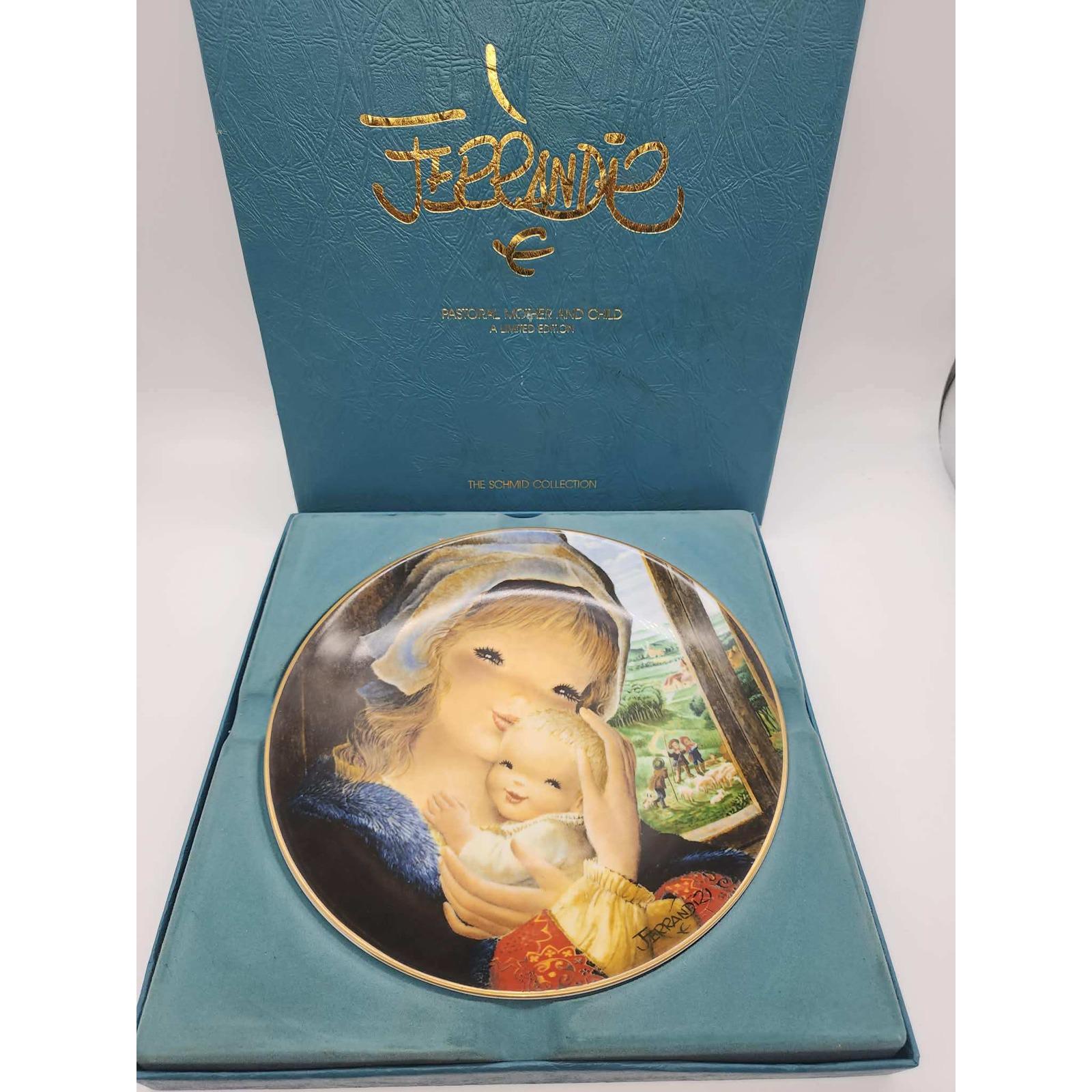 アンリ FERRANDIZ 1979年 Mother's Day Plate All Hearts 木彫り