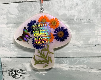 Mushroom Wall Art, Mushroom Gift, Mushroom Artwork, cottage core decor , Toadstool, Fungi, Mushroom Home Decor, Wander Foil, Gift for Mom