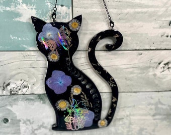 Cat Kitty Wall Art, Cat Kitty Gift, Cat Kitty Mama Gift, Cat Kitty Artwork, Resin Wall Hanging, Christmas Gift, Cat Kitty Home Decor