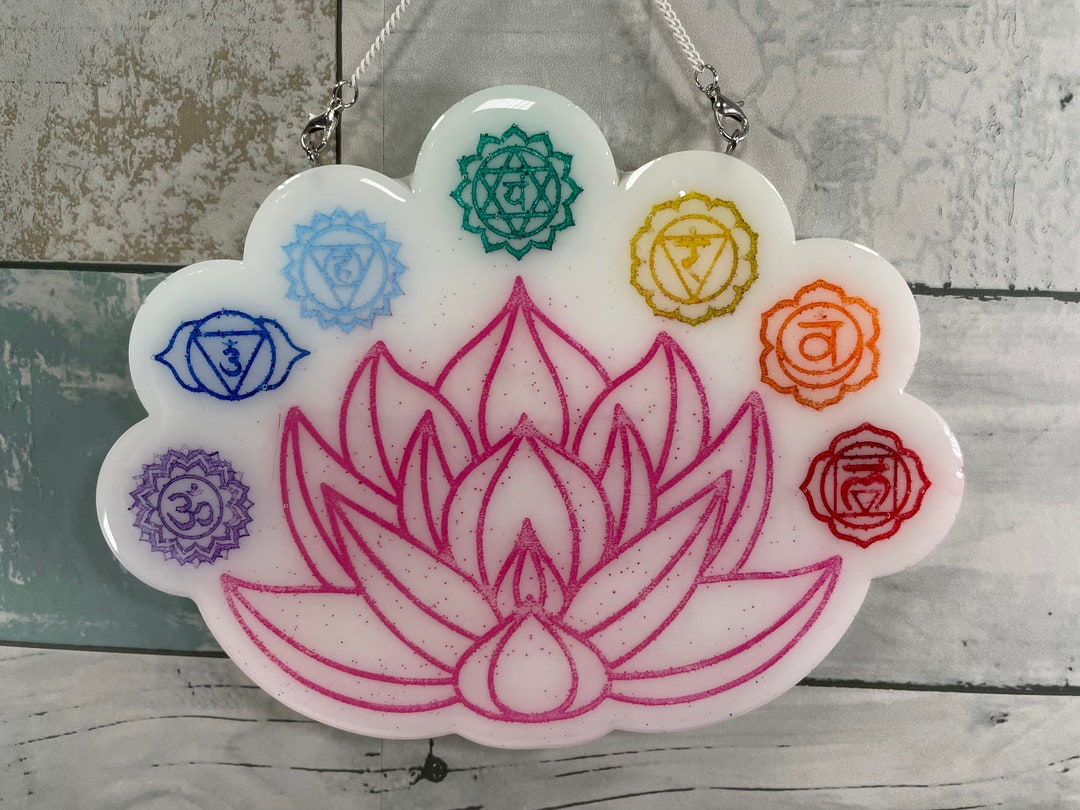 Lotus Flower Resin Wall Decor Lotus Wall Art Yoga Art Etsy