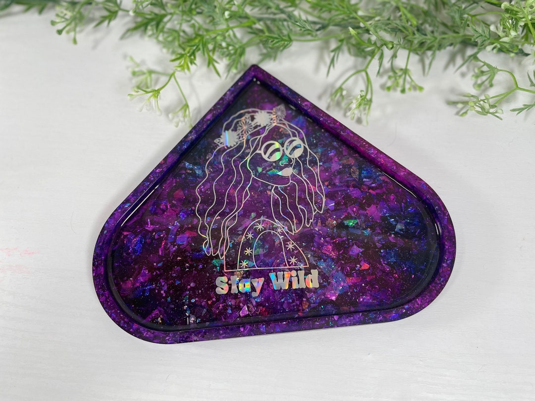 Crystal Resin Tray, Crystal Display Tray, Corner Resin Tray, Mushroom