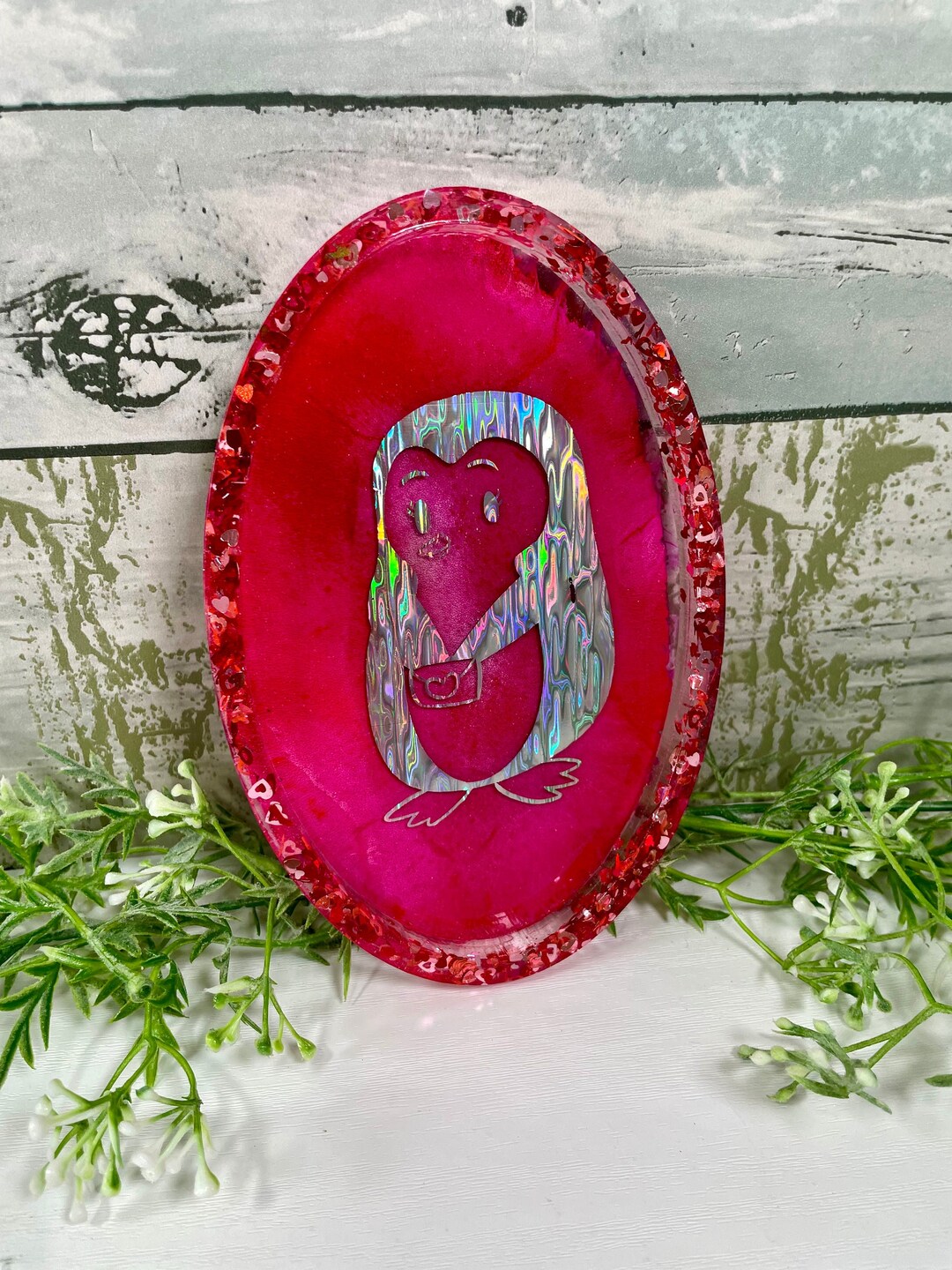 Crystal Resin Tray Crystal Display Tray Oval Resin Tray Etsy