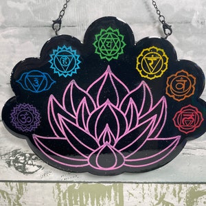 Lotus Flower Resin Wall Decor, Lotus Wall Art, Yoga Art, Flower of Life, Wall Art, Lotus Decor, Lotus Mandala, Mandala Wall Art, Lotus Art