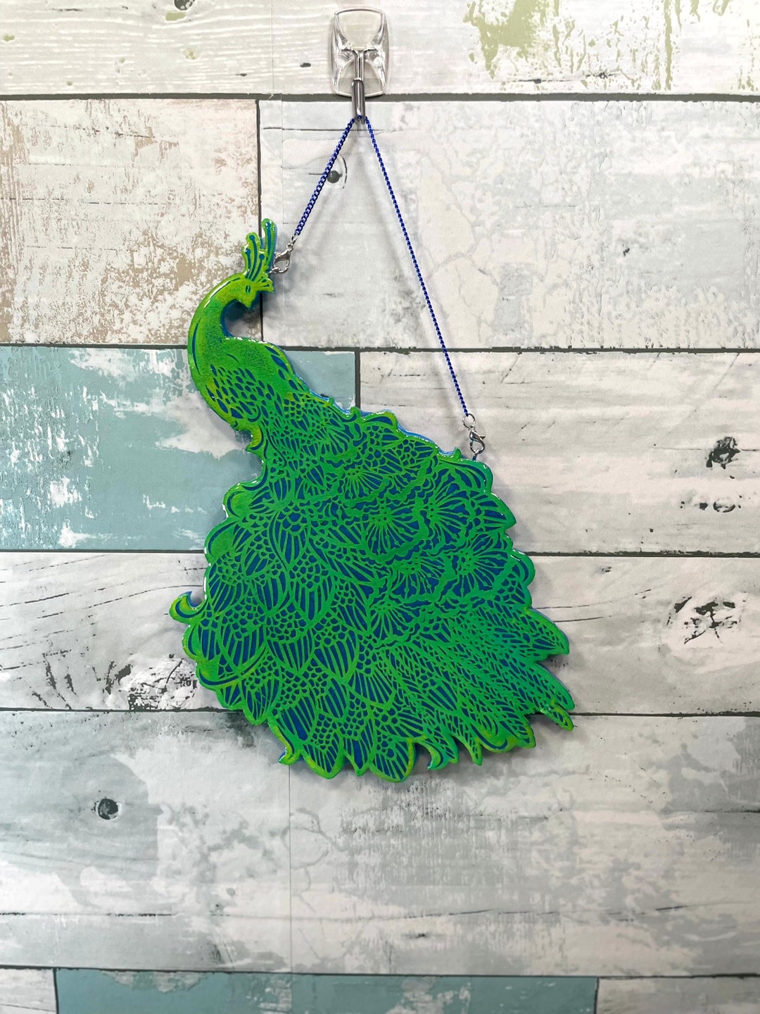 Peacock Wall Art, Peacock Gift, Peacock Artwork, Resin Wall Hanging