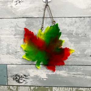 Maple Leaf Wall Hanging, Fall Decor, Leaf Wall Decor, Resin Artwork, Wall hanging, Autumn Decor, Fall Lover Gift, Love Fall, Fall Gift