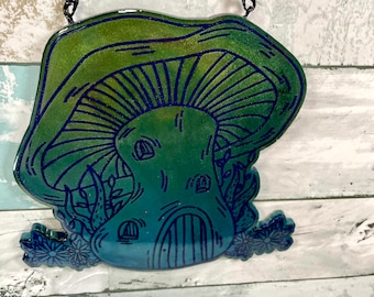 Mushroom Wall Art, Mushroom Gift, Mushroom Artwork, cottage core decor , Toadstool, Fungi, Mushroom Home Decor, Mushroom Decor, Witchy Gift